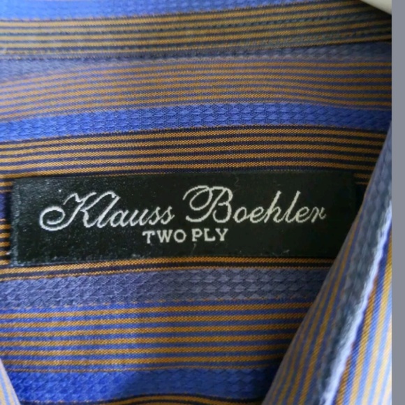 Klauss Boehler 2 Ply Long Sleeve Dress Shirt - Picture 4 of 4